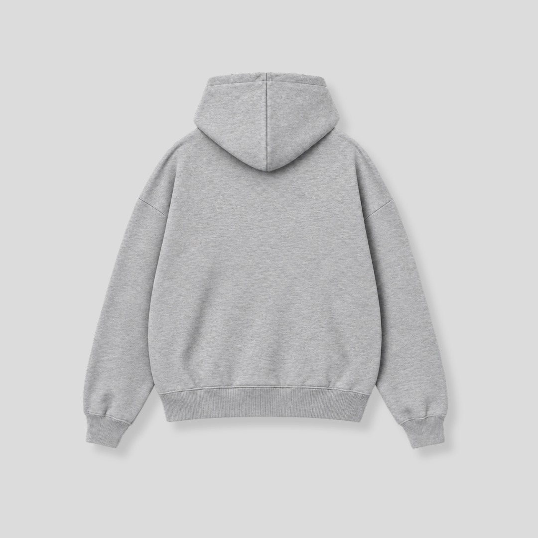 Hibernian Crest Icons Hoody - Heather Grey - Adults