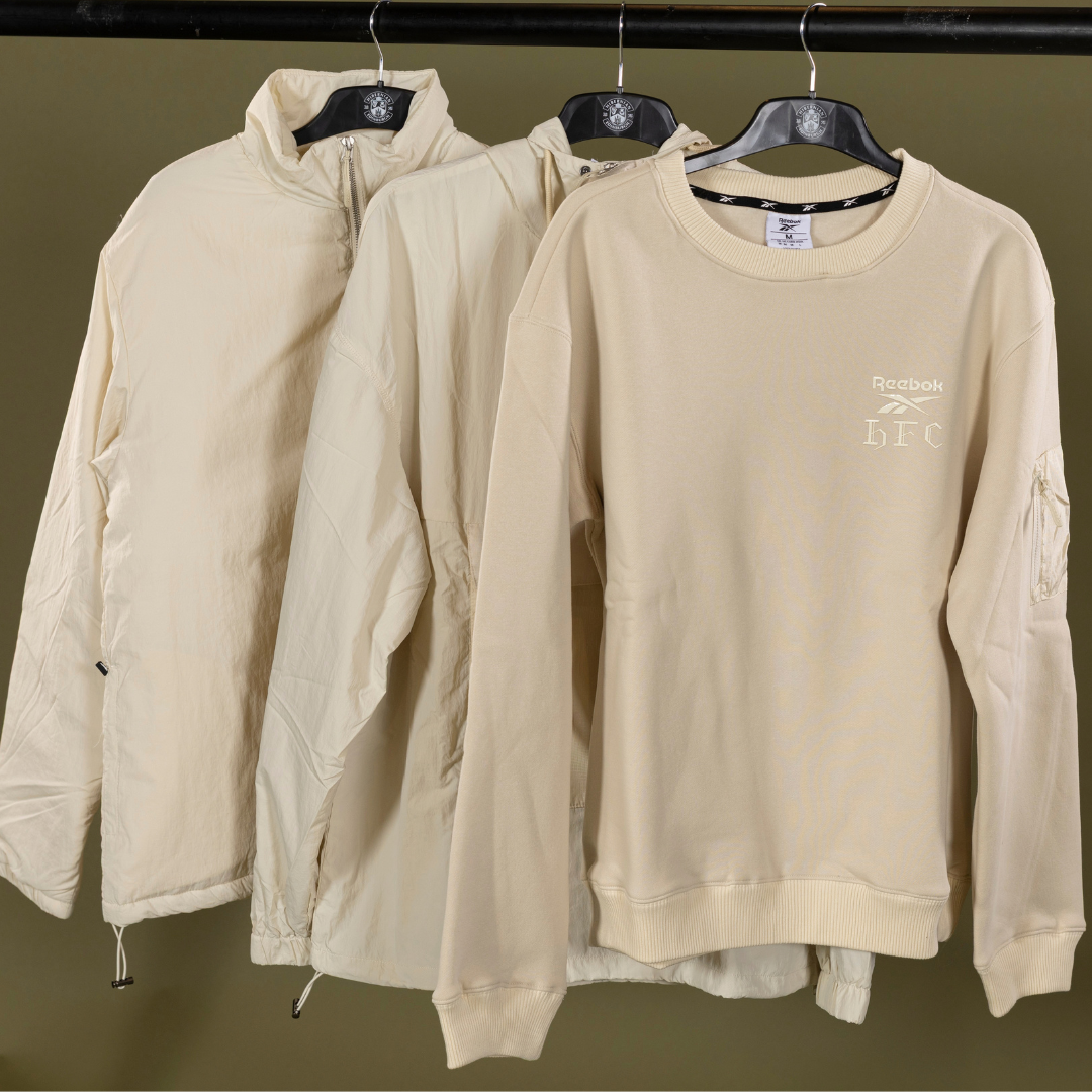 Hibernian Full Zip Up Jacket - Bone - Adults