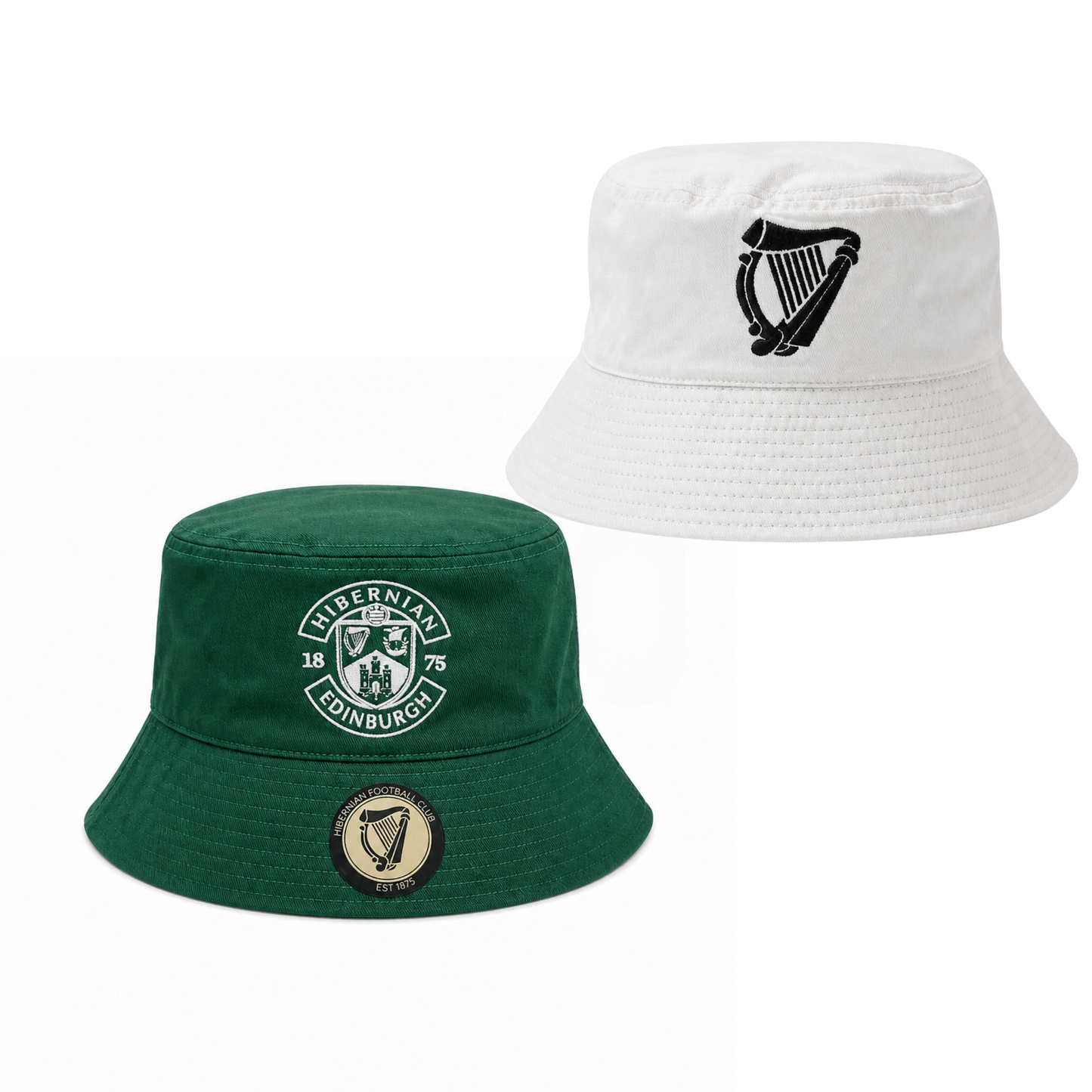 Reversible Bucket Hat - Green/White - Adults