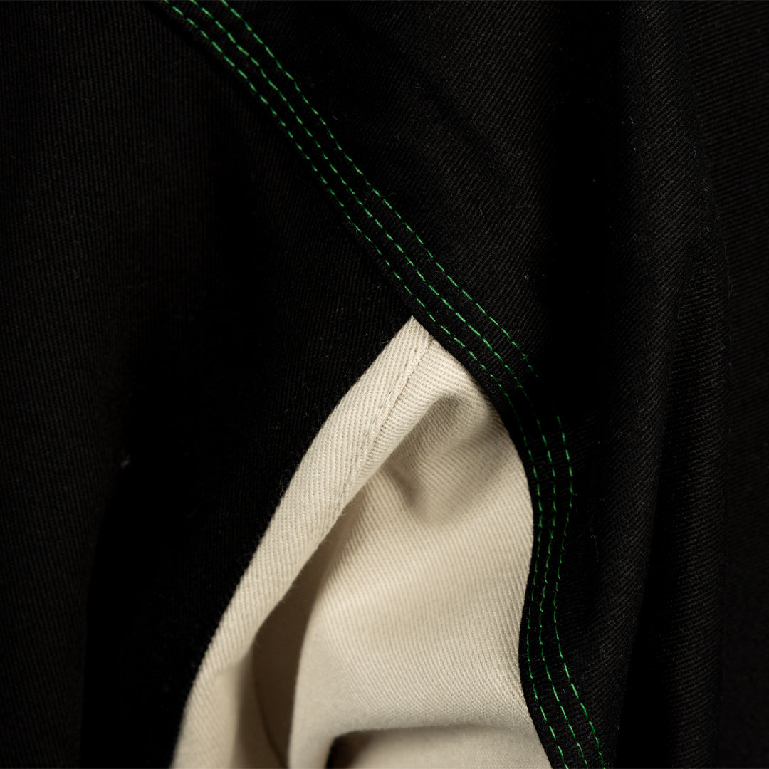 Hibernian x AOF Drill Top - Black - Mens