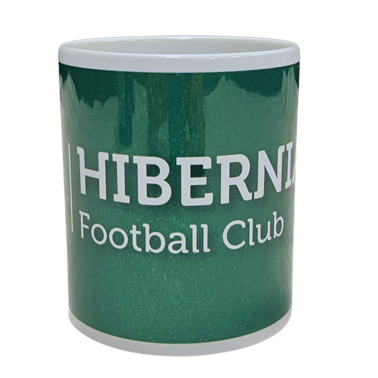 Hibernian Mug with Crest and Wordmark Green/White