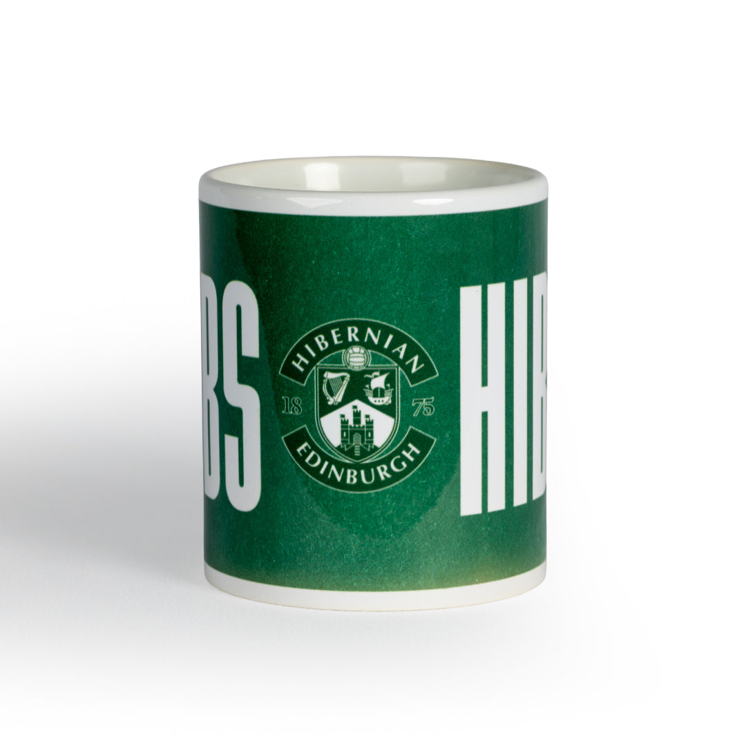 Hibernian Mug with Hibs and Logo - Green/White