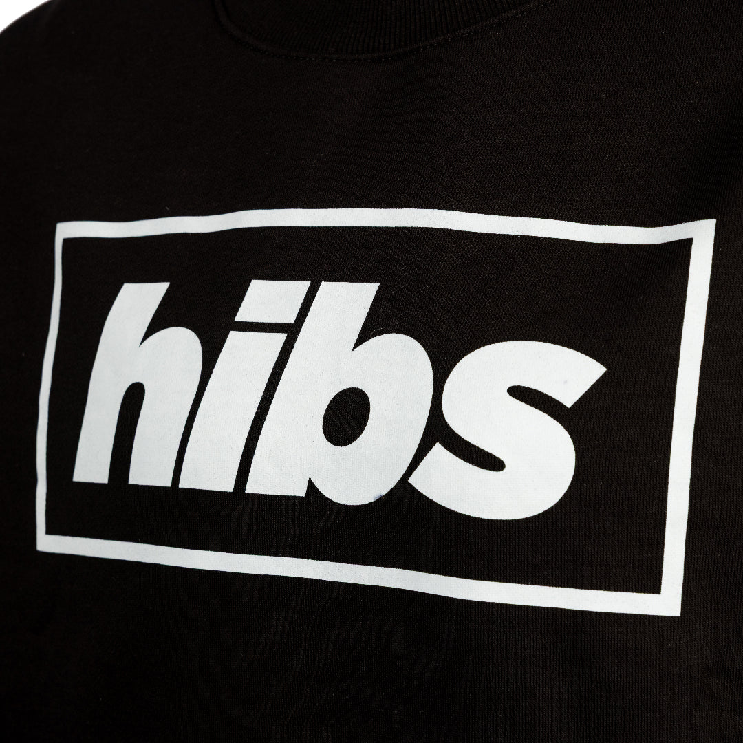 Hibernian Hibs Logo Sweatshirt - Black - Mens