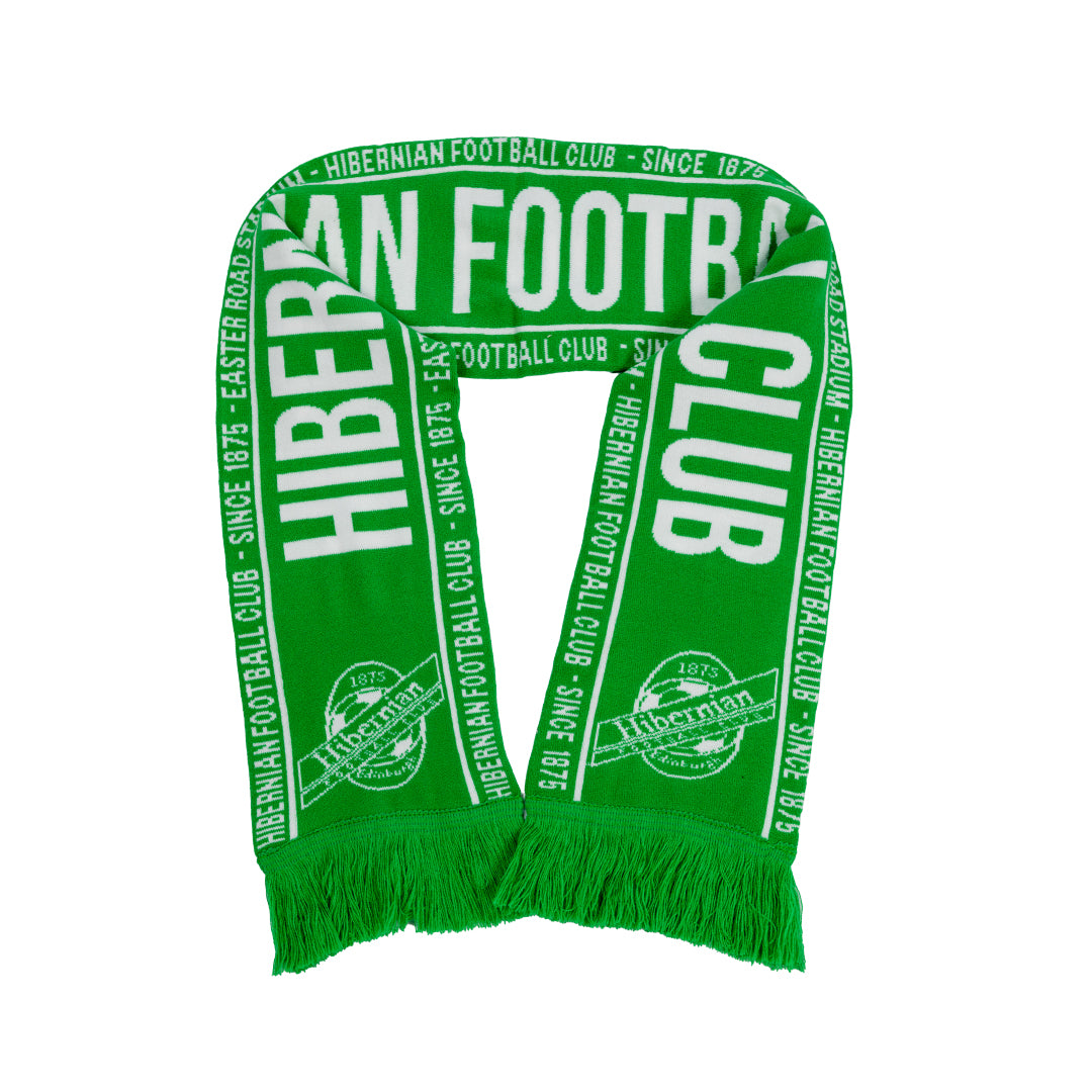 Hibernian Football Club Scarf - Green/White - Unisex