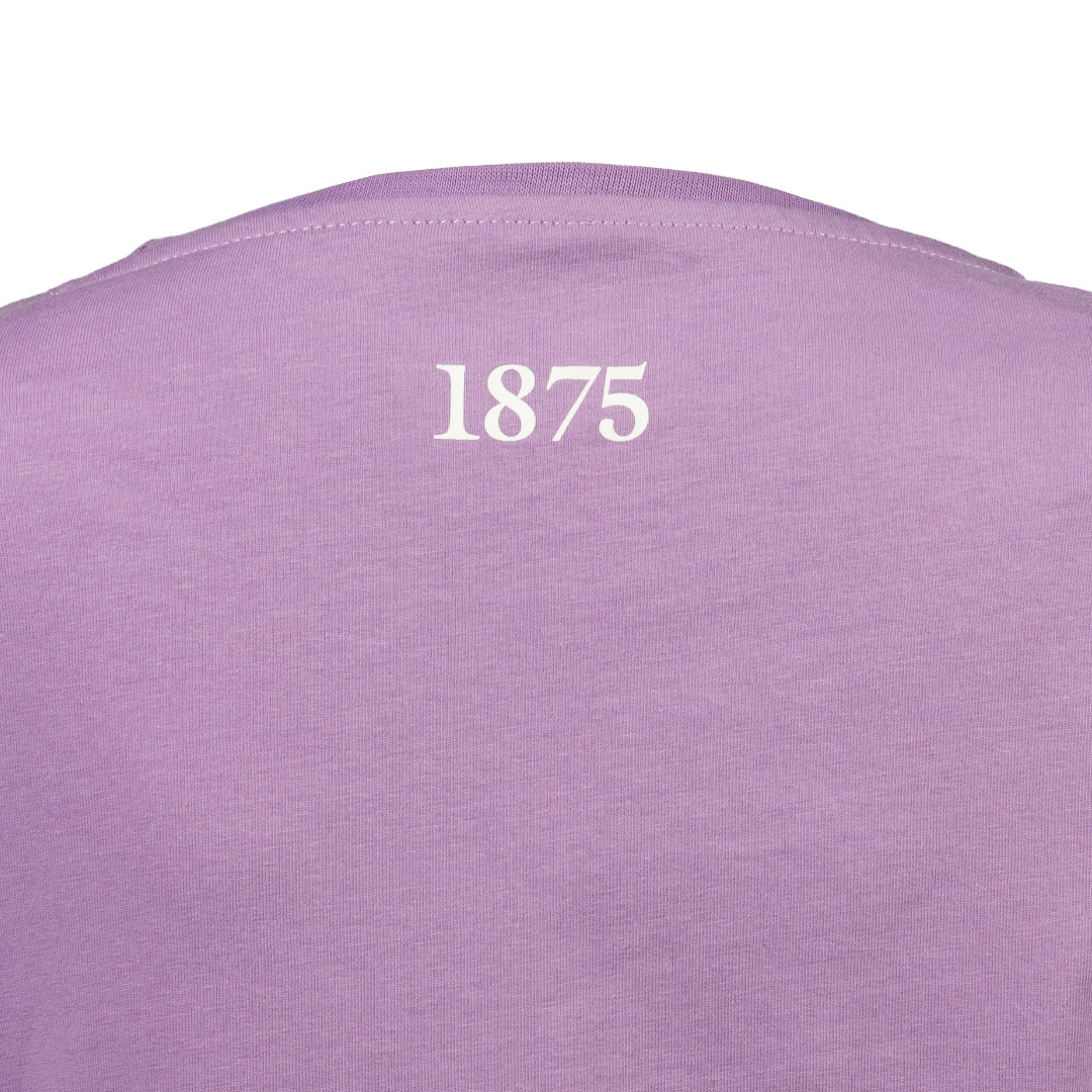 Hibernian Harp Logo T-Shirt - Lavender/Black/White - Womens