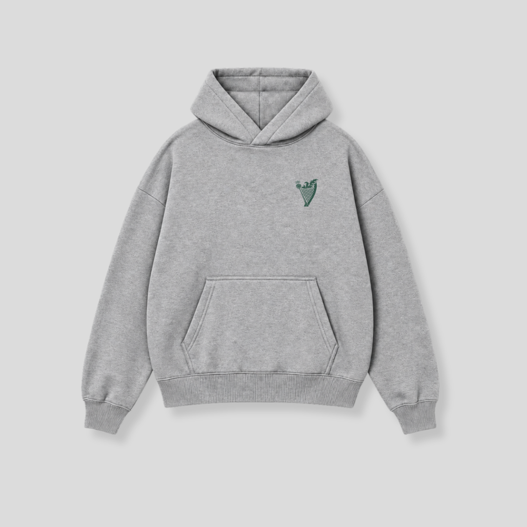 Hibernian Hibees Hoody - Heather Grey - Adults