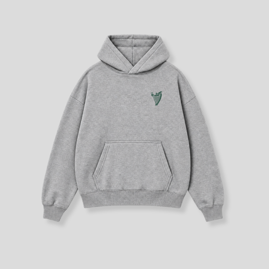 Hibernian Hibees Hoody - Heather Grey - Adults
