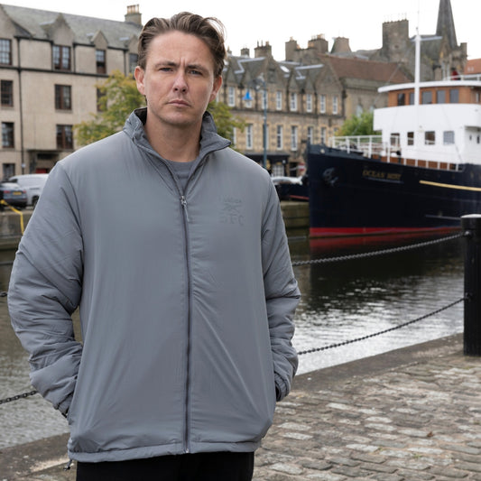 Hibernian Full Zip Up Jacket - Grey - Adults