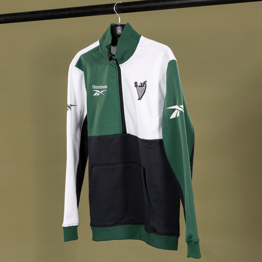 Hibernian x Reebok Classic Midlayer Top - Green/Black/White - Adults