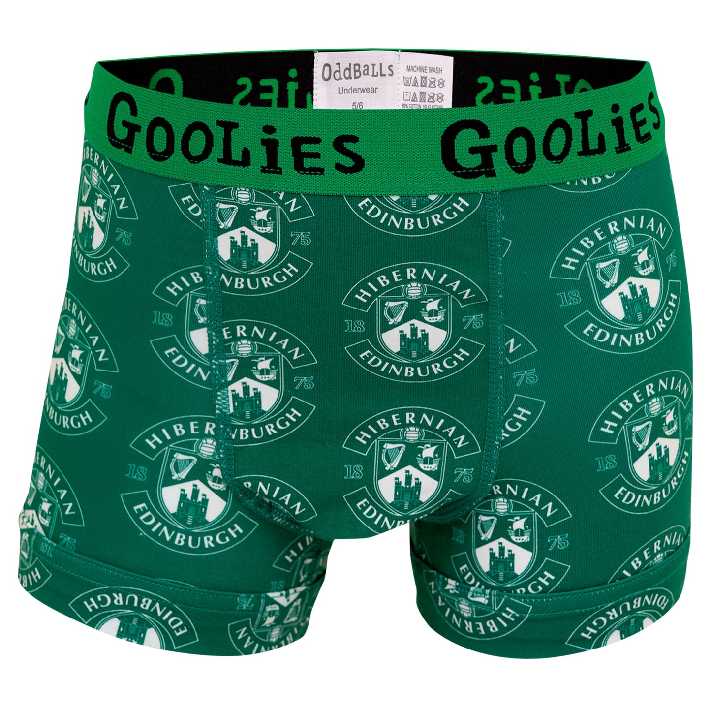 Hibernian Oddballs Crest Boxer Shorts - Green - Mens