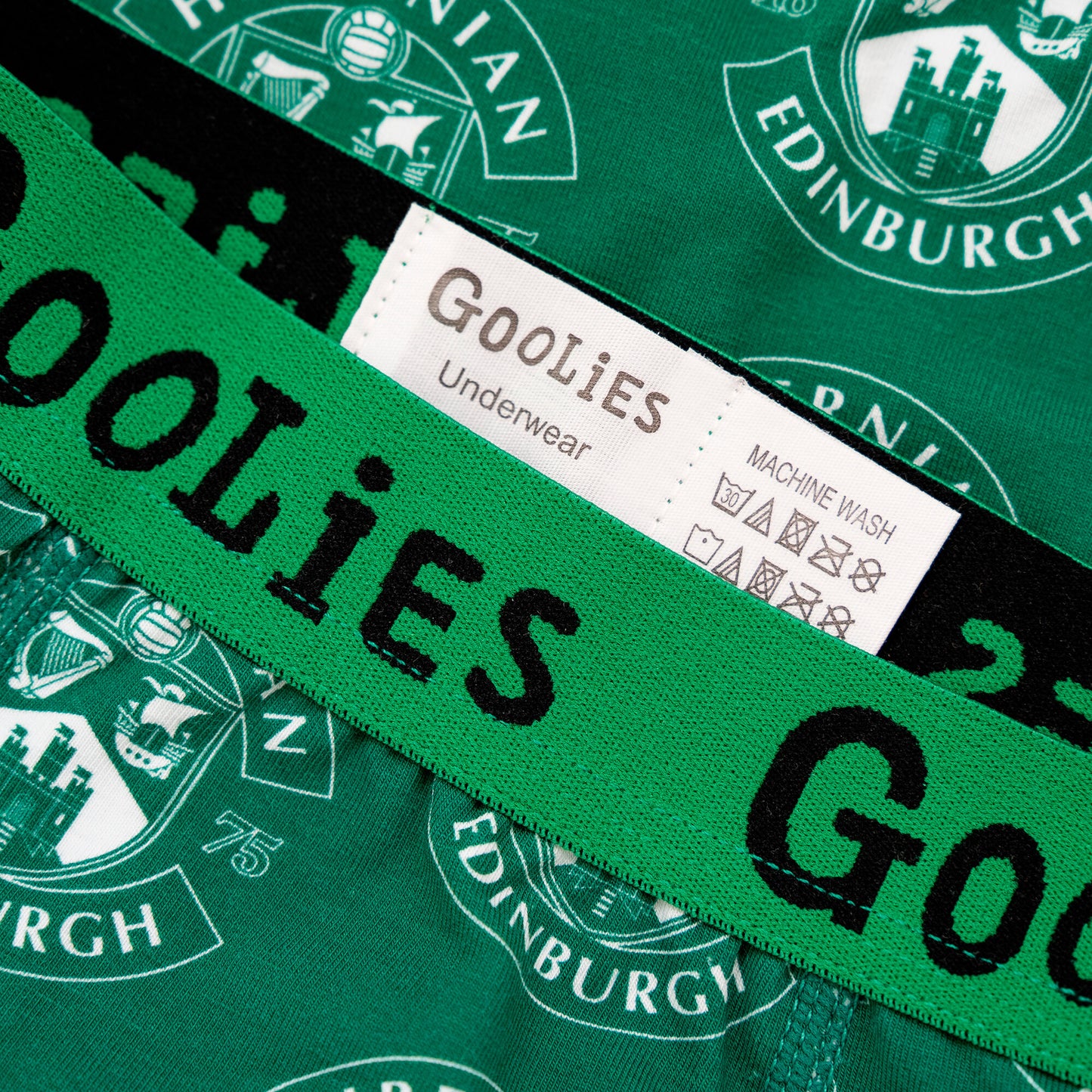 Hibernian Oddballs Crest Boxer Shorts - Green - Mens