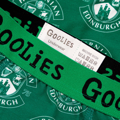 Hibernian Oddballs Crest Boxer Shorts - Green - Mens