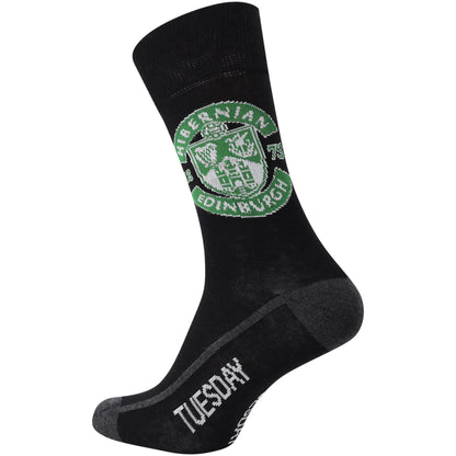 Hibernian 7 Days A Week Socks - Black - Adults