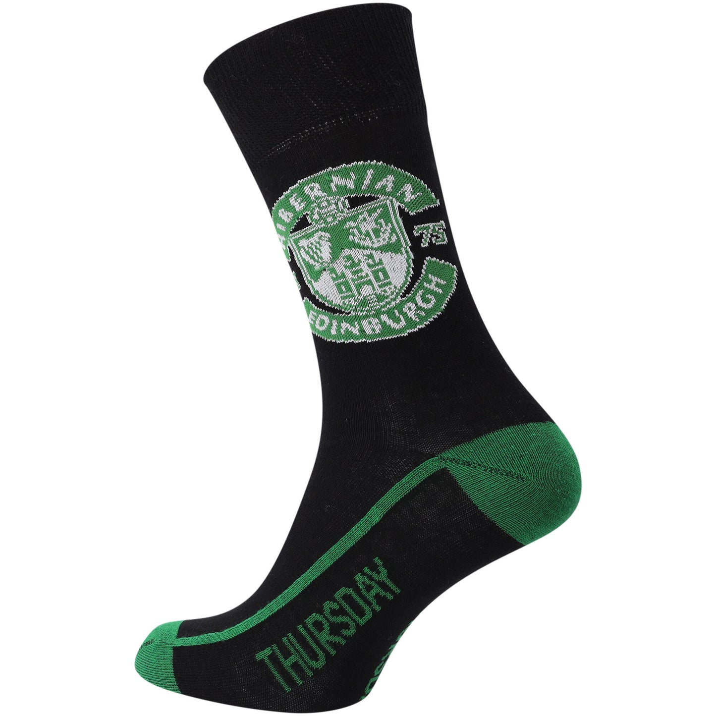Hibernian 7 Days A Week Socks - Black - Adults