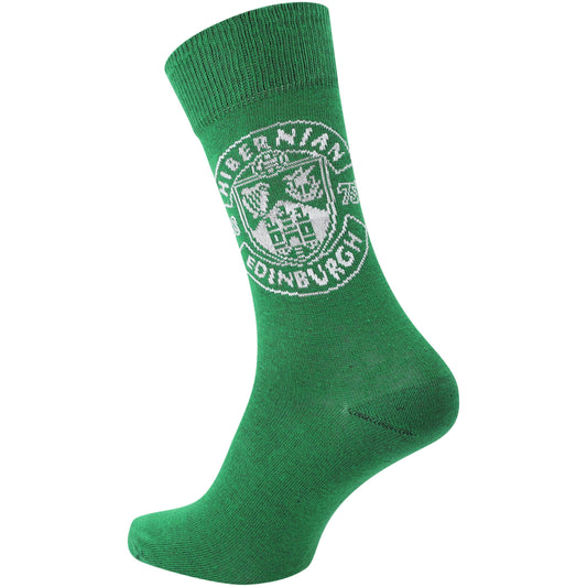 Hibernian 2 Pack Core Socks - Green - Adults
