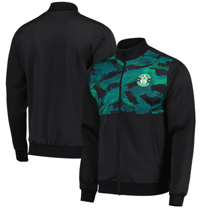 Hibernian Camo Track Jacket - Black - Mens