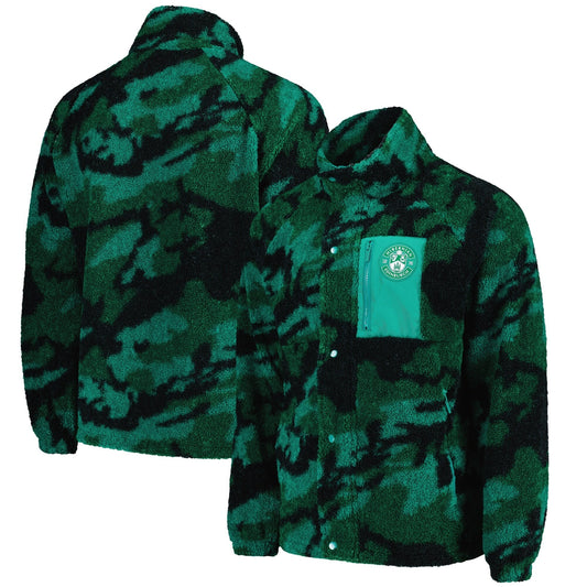 Hibernian Camo Teddy Fleece - Verdant Green - Mens