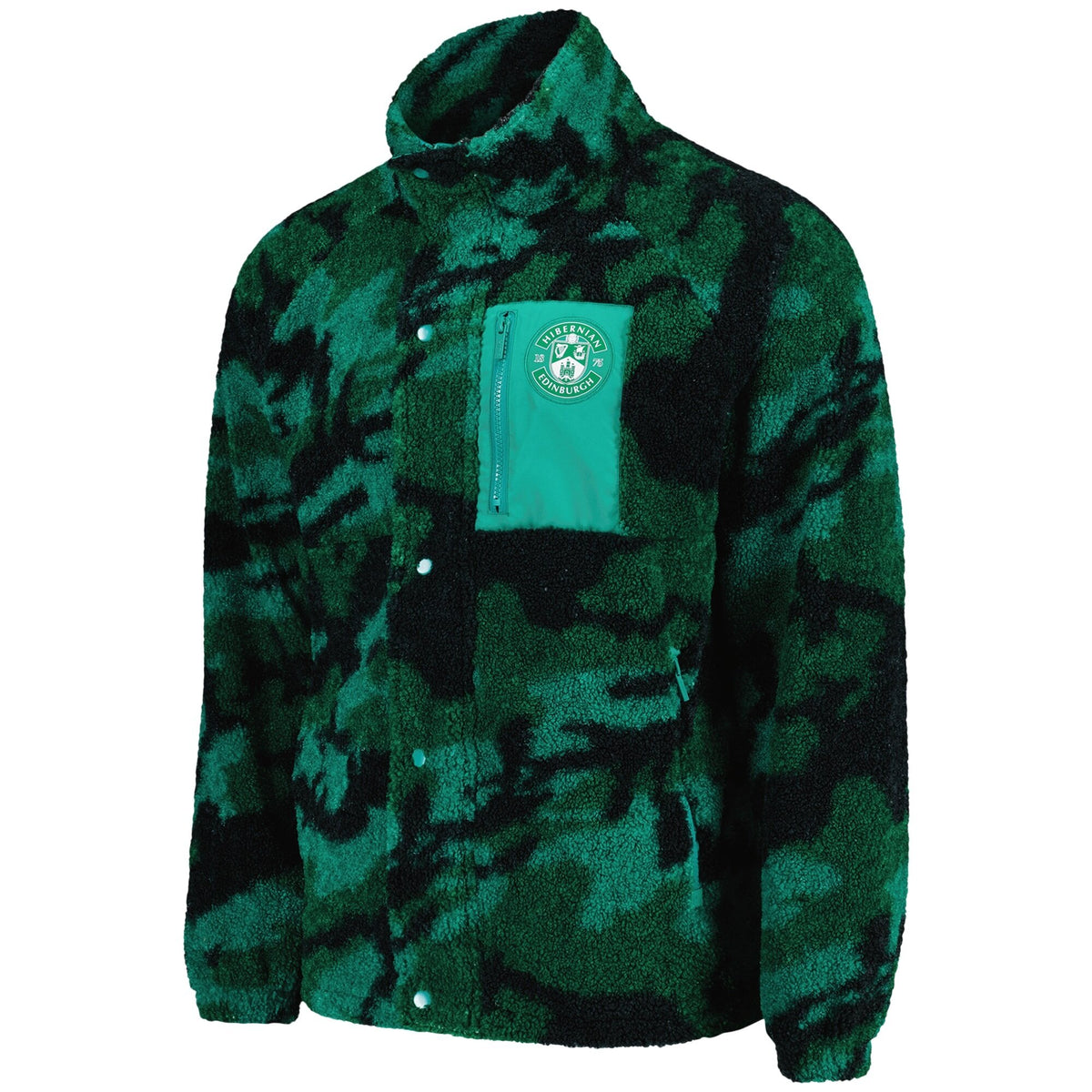 Hibernian Camo Teddy Fleece - Verdant Green - Mens