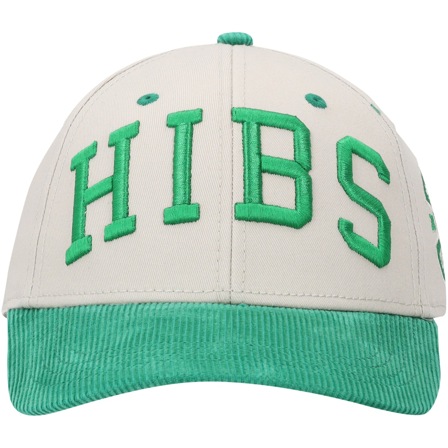 Hibernian Cord Cap - Stone/Green - Adults