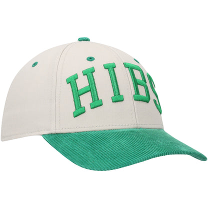 Hibernian Cord Cap - Stone/Green - Adults