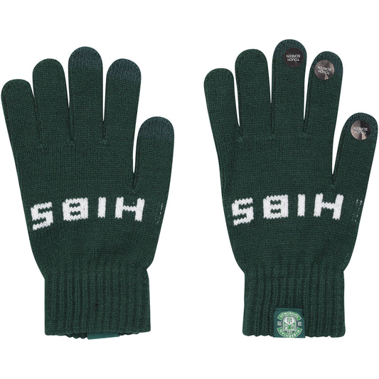 Hibernian Touchscreen Gloves - Bottle Green - Adults