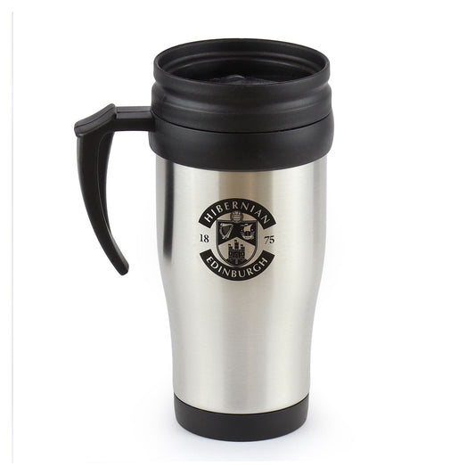 Hibernian Chrome Thermo Mug - 400ml