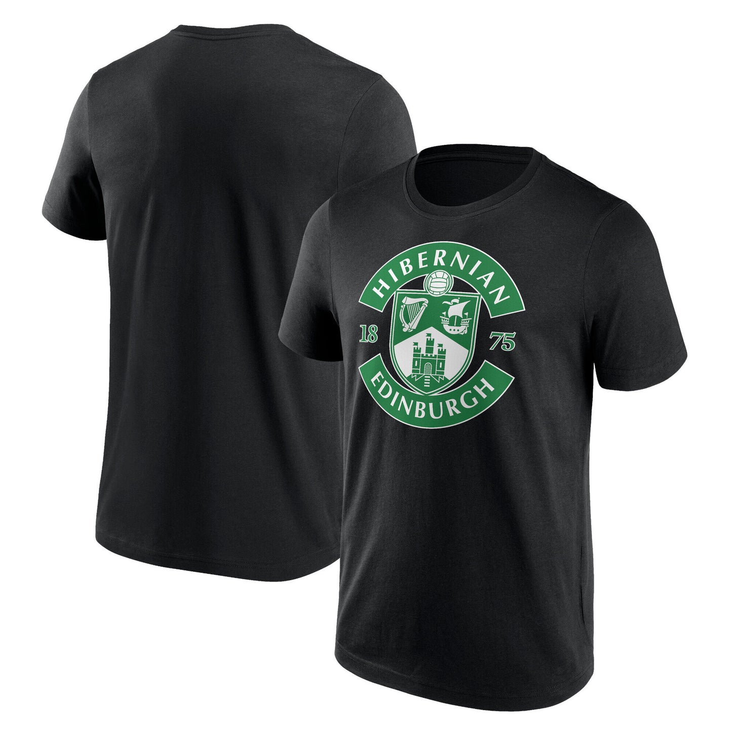 Hibernian Essentials Primary Logo Graphic T-Shirt - Black - Mens