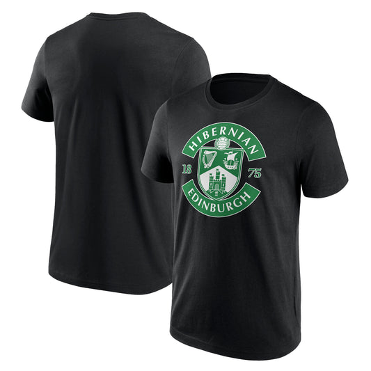 Hibernian Essentials Primary Logo Graphic T-Shirt - Black - Mens