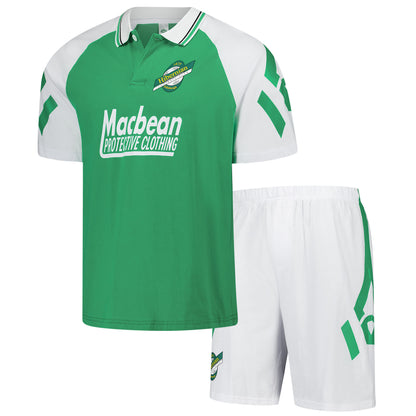 Hibernian Retro Short Pyjamas - Green/White - Mens