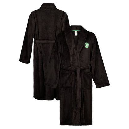 Hibernian Supersoft Dressing Gown - Black - Mens
