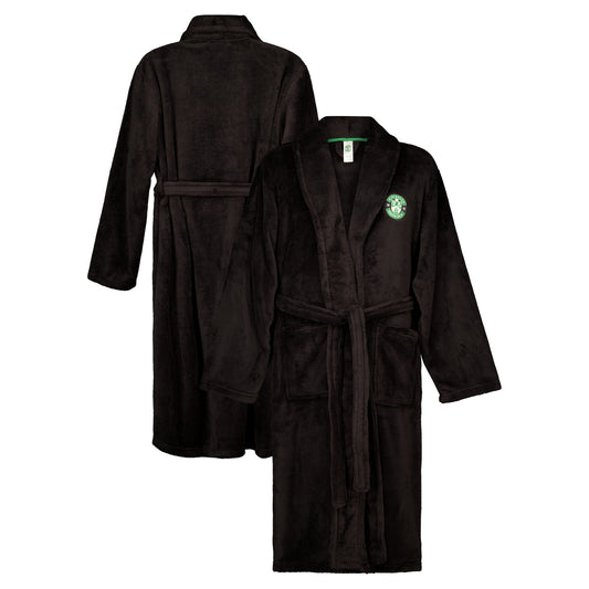 Hibernian Supersoft Dressing Gown - Black - Mens