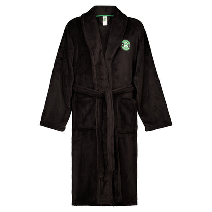 Hibernian Supersoft Dressing Gown - Black - Mens