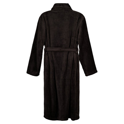 Hibernian Supersoft Dressing Gown - Black - Mens