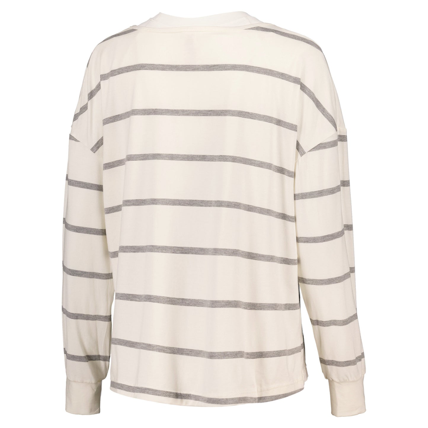 Hibernian Long Striped Pyjamas - White - Womens