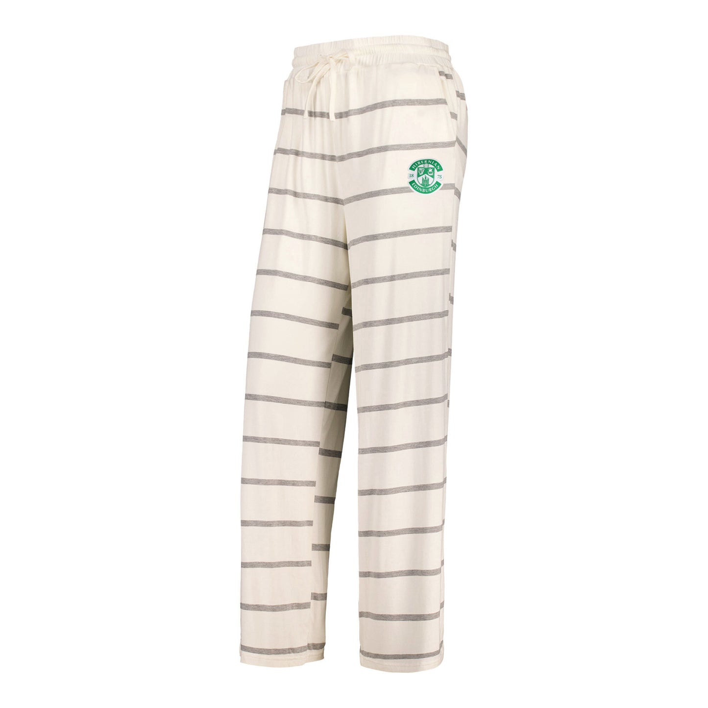 Hibernian Long Striped Pyjamas - White - Womens