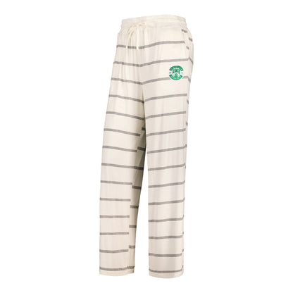 Hibernian Long Striped Pyjamas - White - Womens