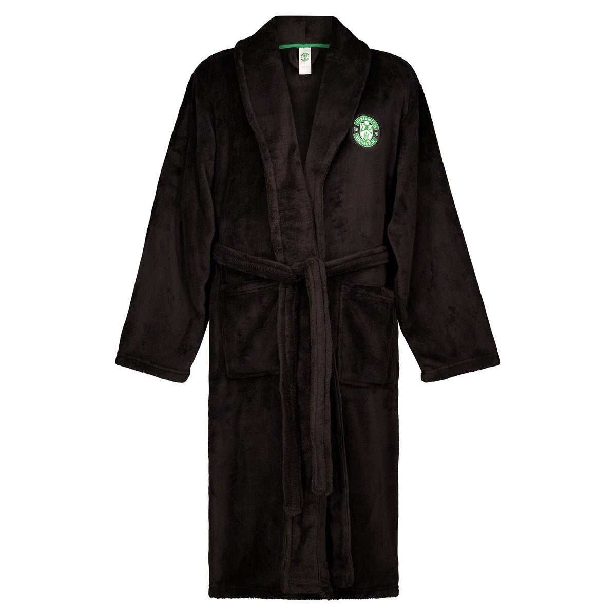 Hibernian Supersoft Dressing Gown - Black - Boys