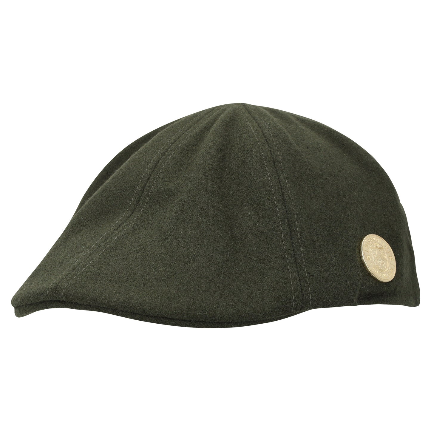 Hibernian Wool Flat Cap - Green - Adults