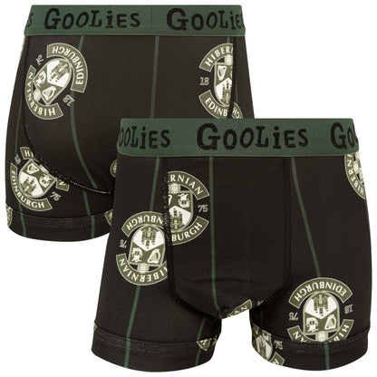 Hibernian Oddballs Third Boxer Shorts - Black - Kids