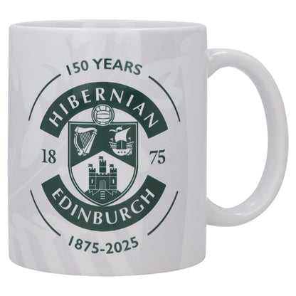 Hibernian 150th Anniversary Mug - White/Green - 11oz