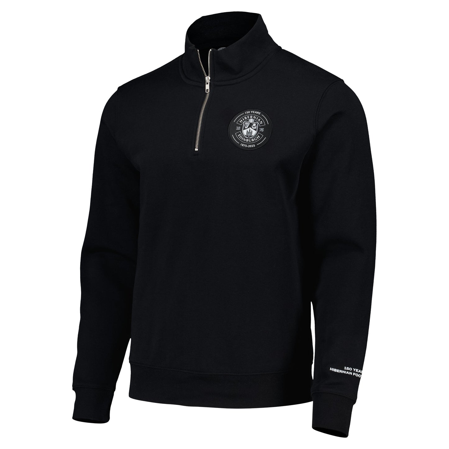 150 Years of Hibernian 1/2 Zip Sweater - Black - Unisex