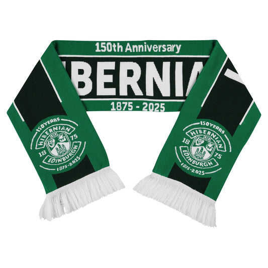 150 Years of Hibernian Scarf -  Green - Unisex