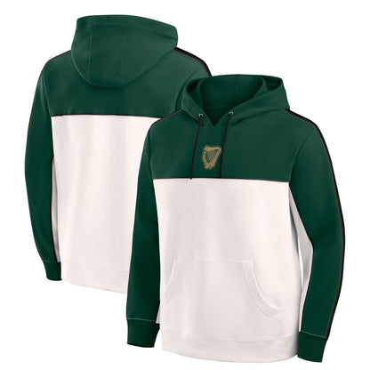 Hibernian Retro Overhead Hoodie - Dark Green - Mens