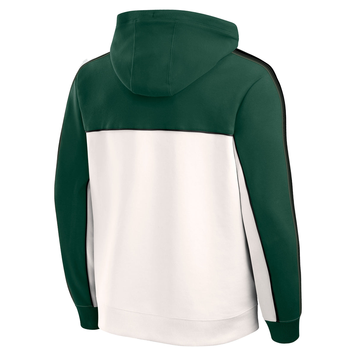 Hibernian Retro Overhead Hoodie - Dark Green - Mens