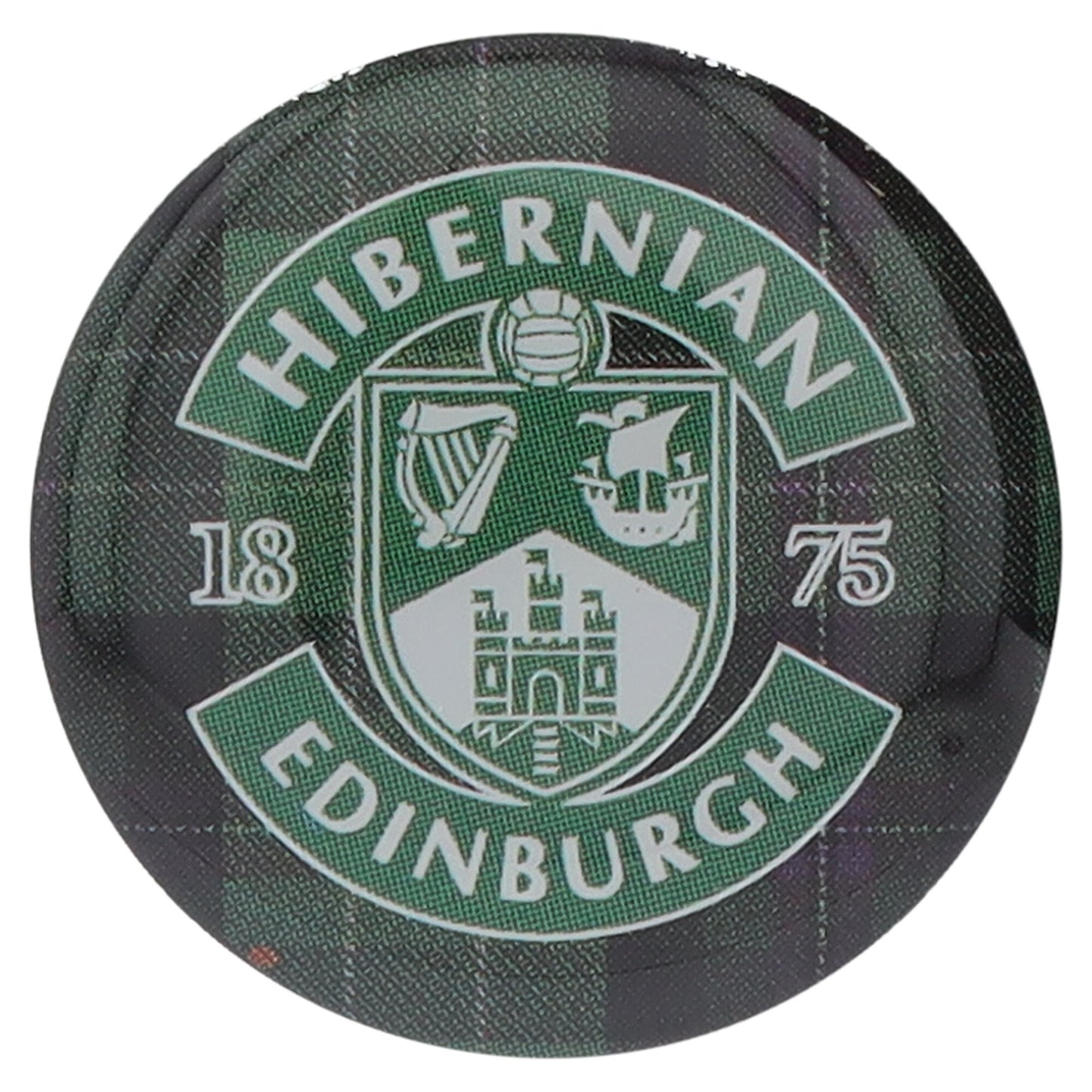 Hibernian Tartan Crest Pin Badge