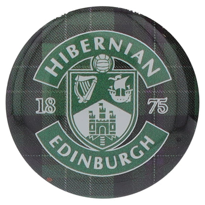 Hibernian Tartan Crest Pin Badge