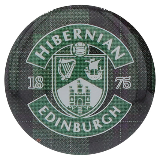 Hibernian Tartan Crest Pin Badge