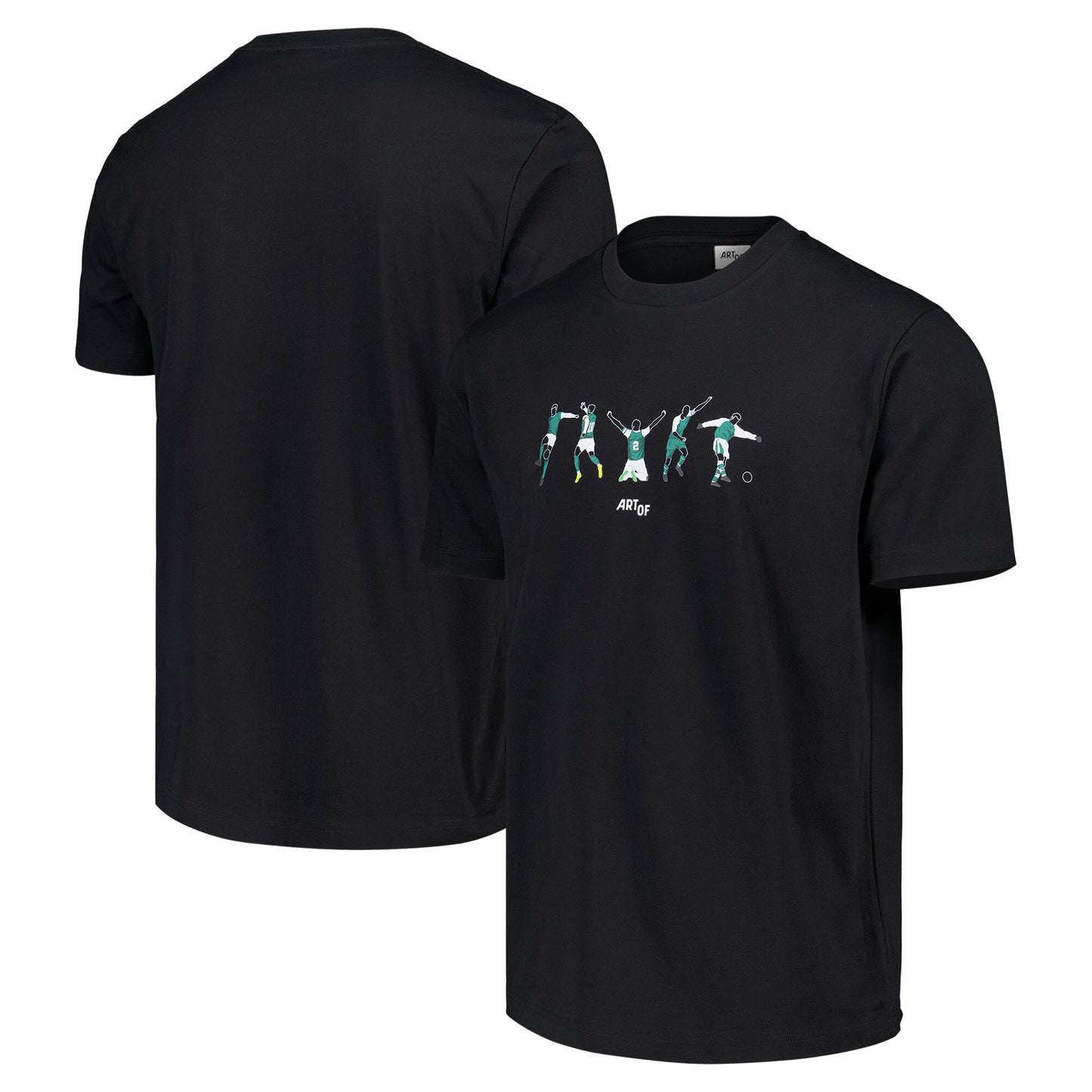 Hibernian x AOF Icons T-Shirt - Black - Unisex