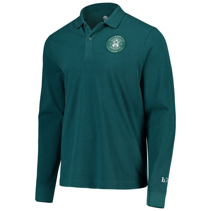 150 Years of Hibernian Long Sleeve Polo Shirt - Bottle Green - Unisex