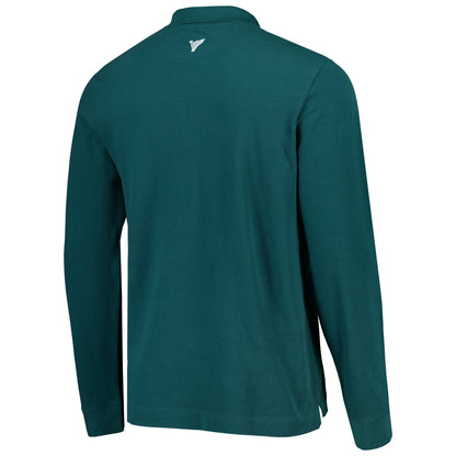 150 Years of Hibernian Long Sleeve Polo Shirt - Bottle Green - Unisex
